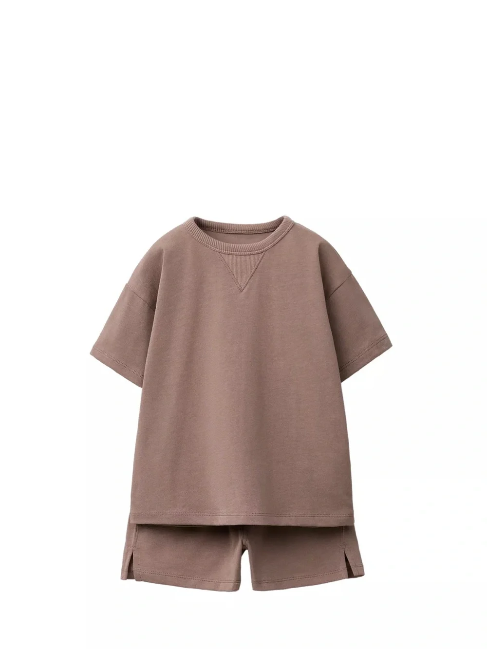 Zara Toddler Brown Matching Shirt & Shorts Set 3T